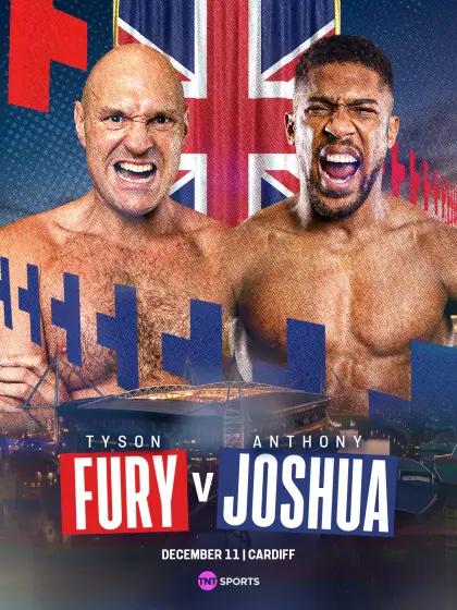 Affiche officielle de Fury vs Joshua pour le 11 décembre à Cardiff